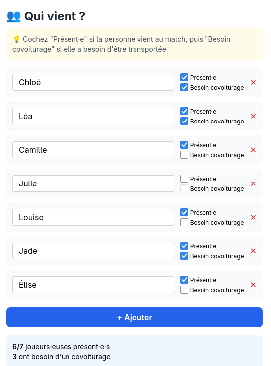 Section Qui vient ?